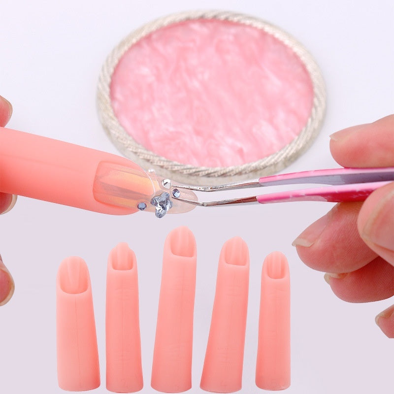 Creative Nail Art Silicone Practice Fingers