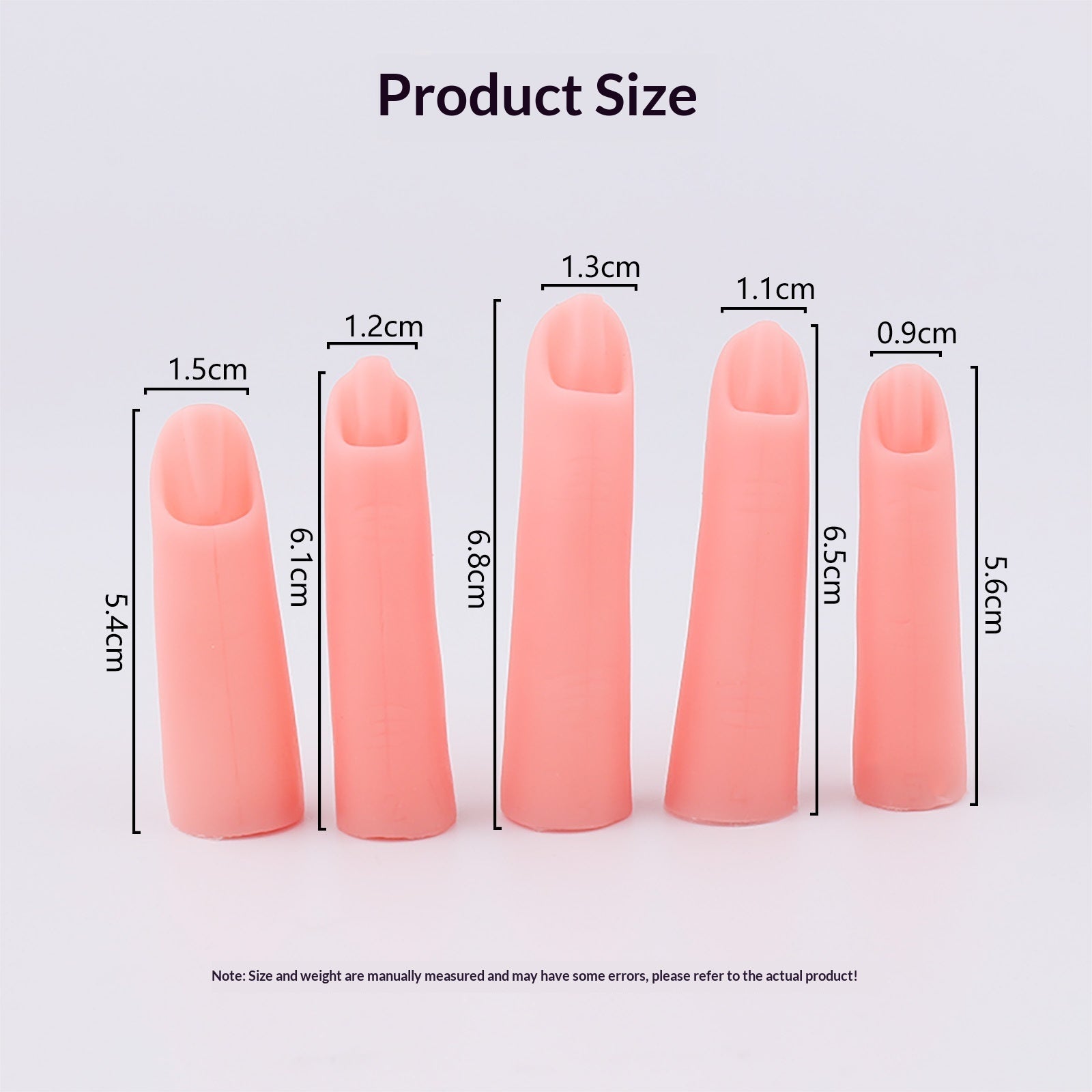 Creative Nail Art Silicone Practice Fingers